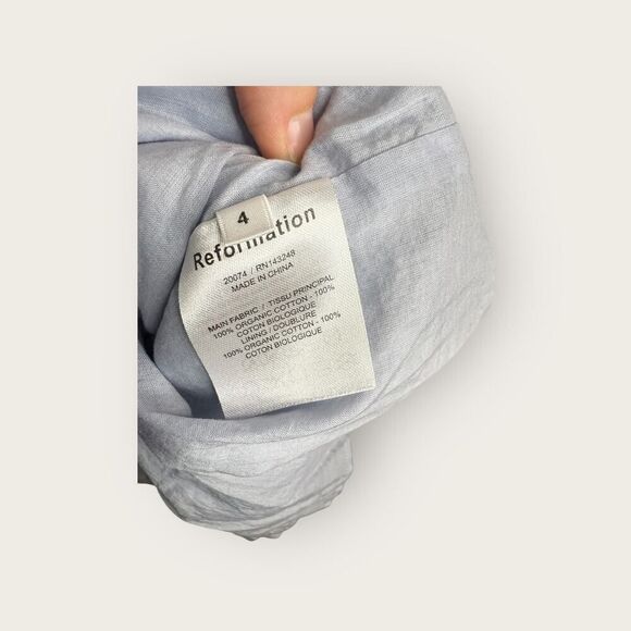 Reformation Ives Dress in Mineral Wrap Floral Size 4 - Picture 8 of 8